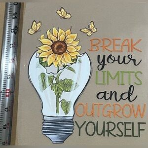 Inspirational Sunflower DTF transfer